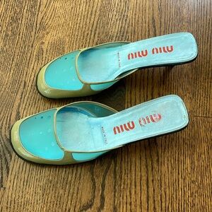 MIU MIU Women Slides 39.5 Excellent Condition